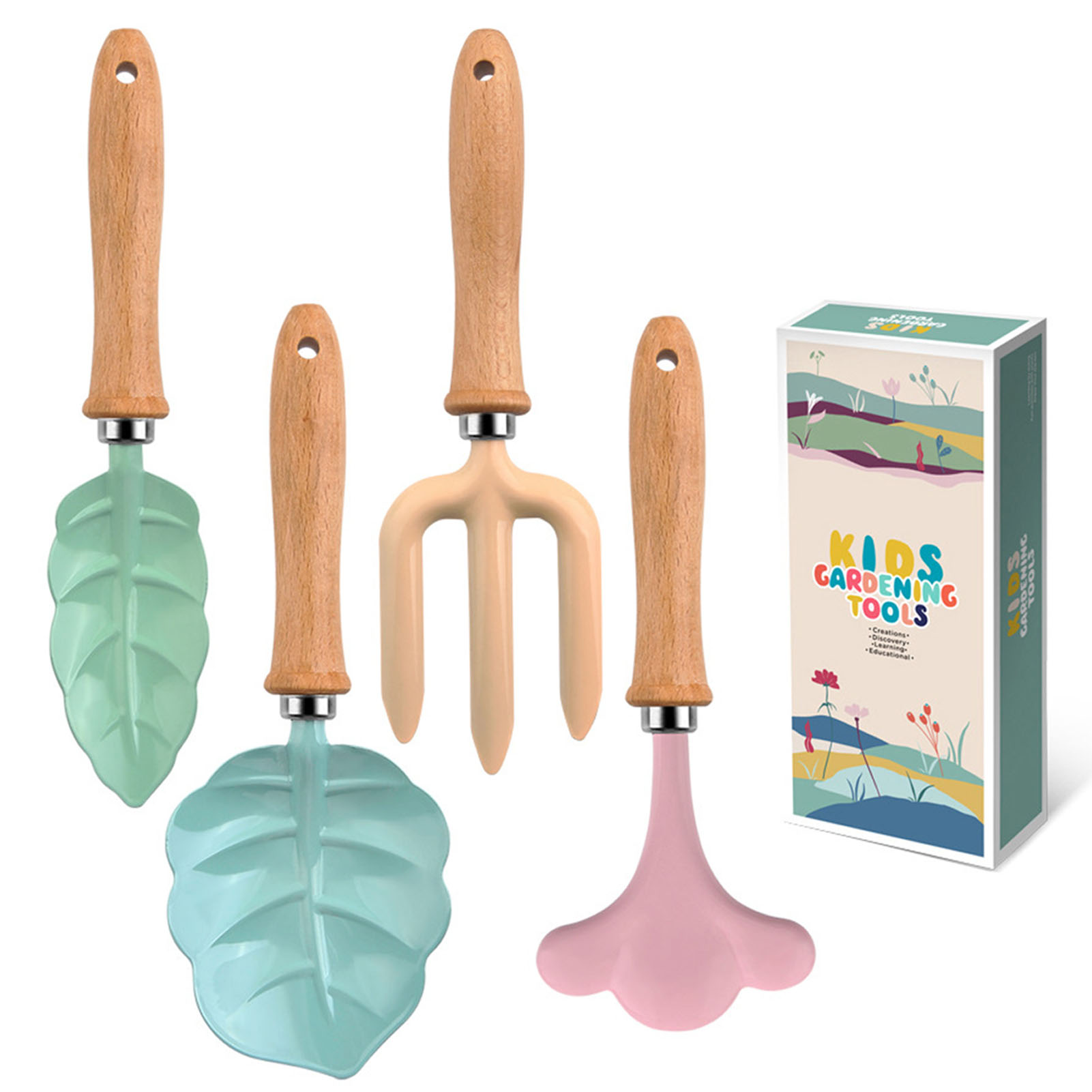 Gardening Tools Kids Set - Set alat tukang kebun kecil, warna-warni