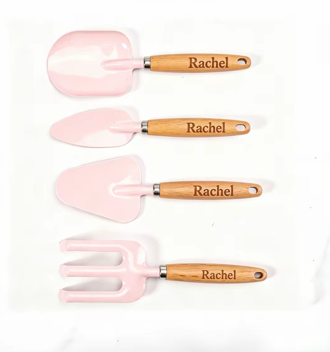 Gardening Tools With Names - Set Alat Kebun Mini Gagang Kayu