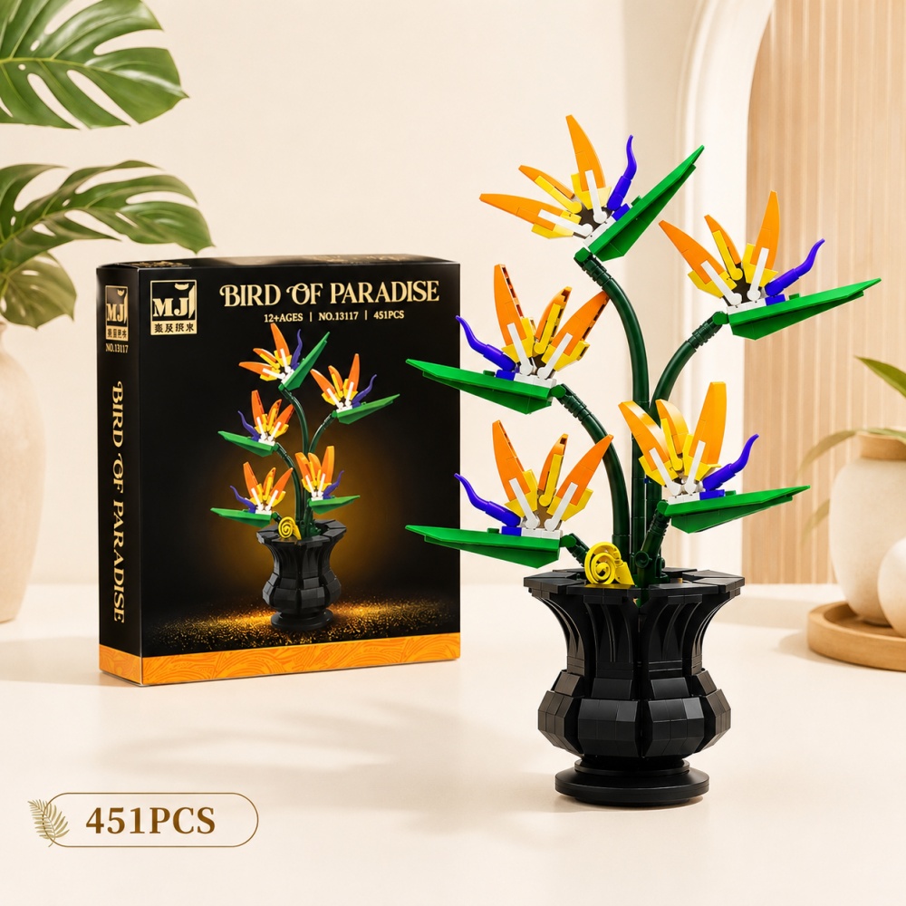 Gardening Tools Kids Set - Kit Blok Bangunan Bonsai, 451 Buah