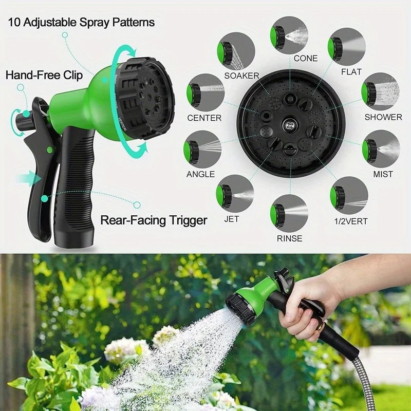 8 Mode Nozel Selang Semprot Ai - Gardening Tools Youtube ulasan dan harga