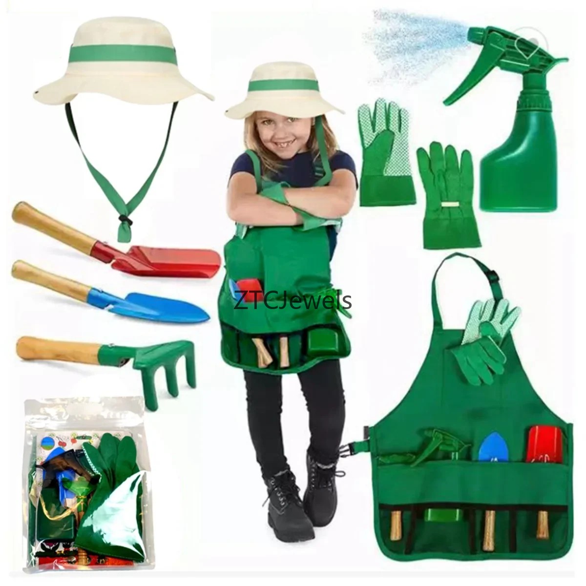 Set Alat Apron Kebun Anak deng - Gardening Tools Kids Set ulasan dan harga