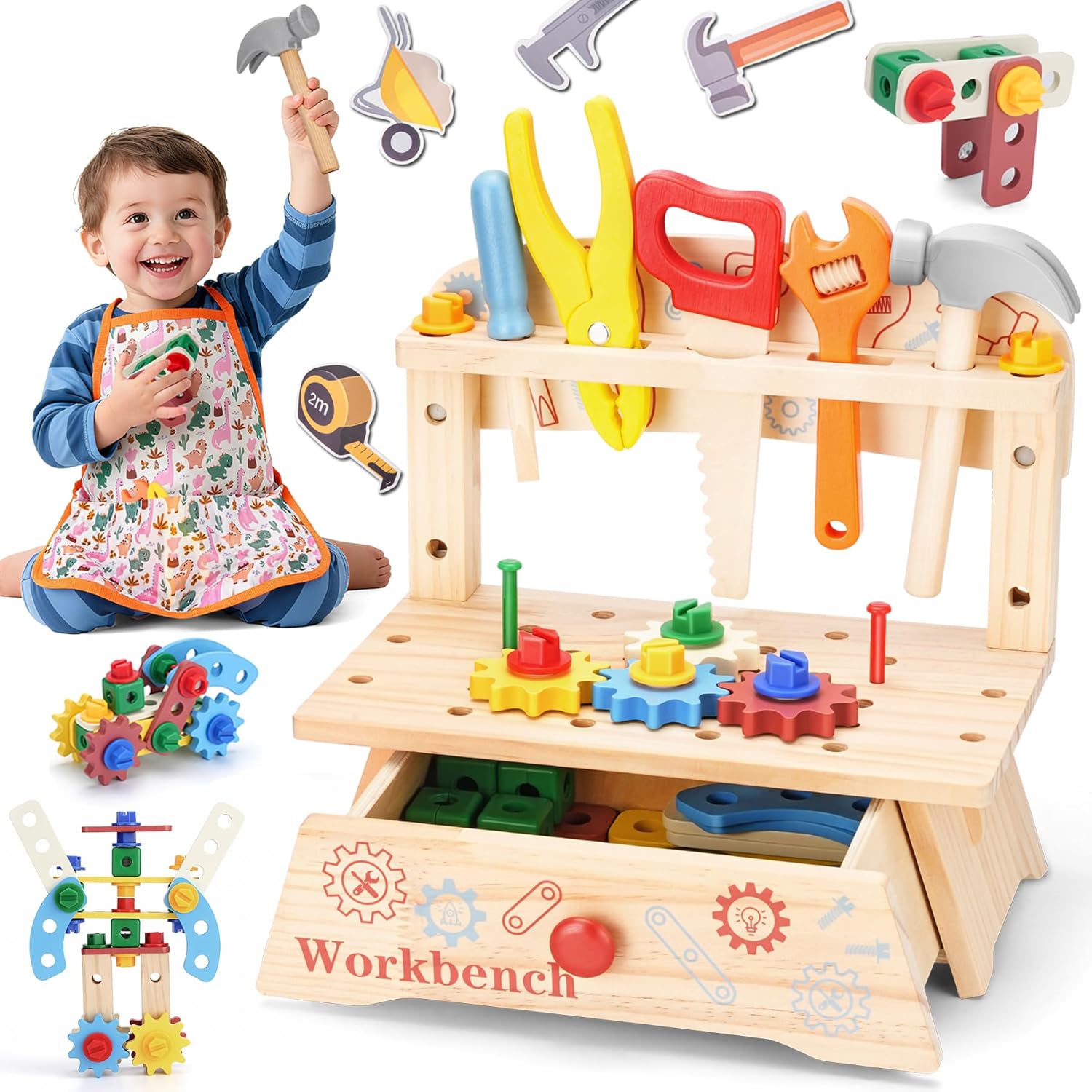 Bangku Perkakas Kayu untuk Ana - Gardening Tools Kids Set ulasan dan harga