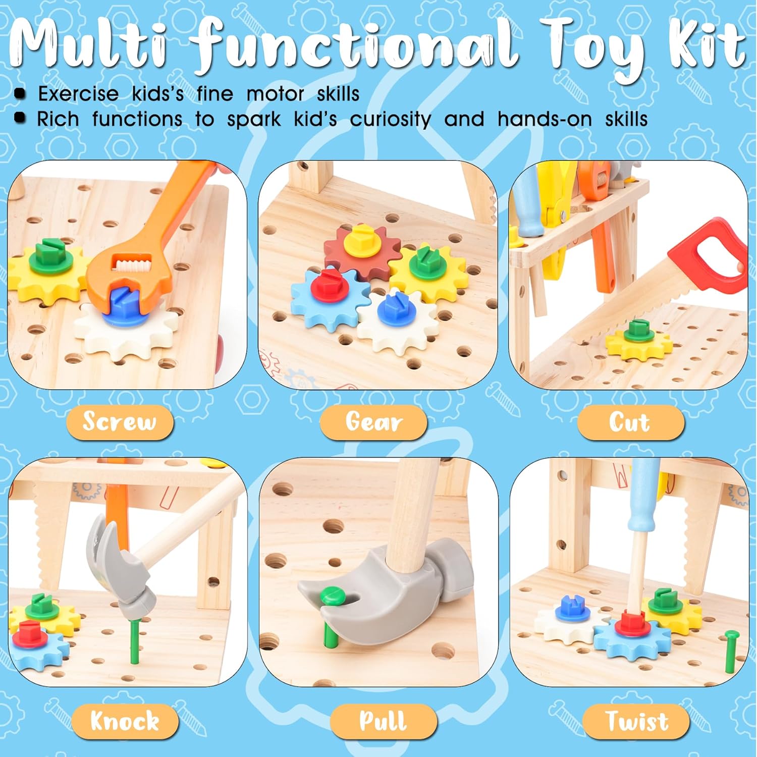 Bangku Perkakas Kayu untuk Ana - Gardening Tools Kids Set ulasan dan harga