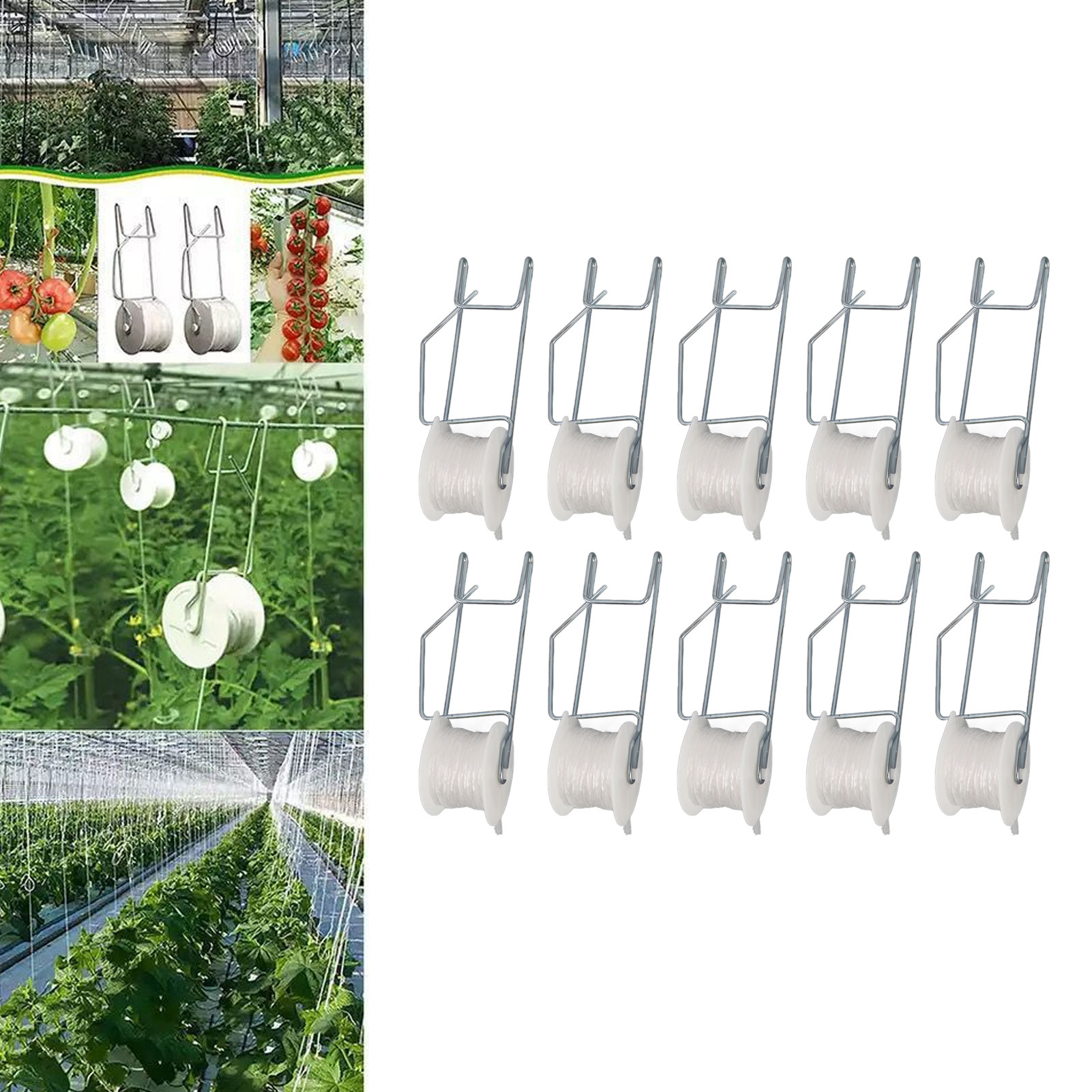 6-50pcs Pengait Penyangga Toma - Gardening Tools Essential ulasan dan harga